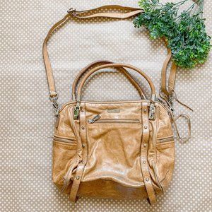 Rebecca Minkoff Cupid Satchel in Tan/Brown Leather